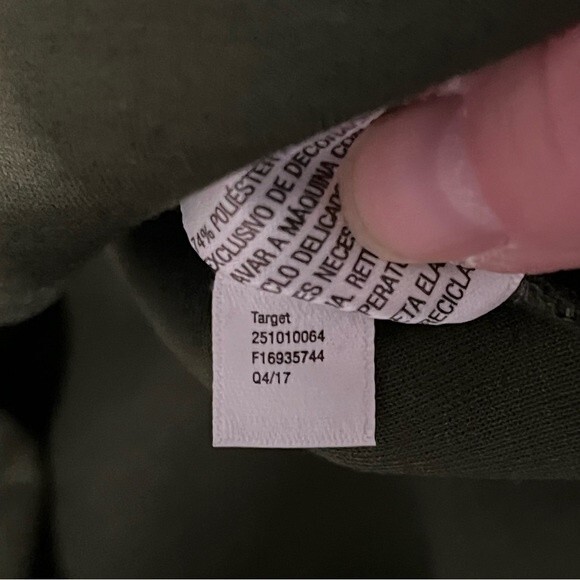 NWT Hunter for Target Olive Green Deconstructed Sweatshirt Size Small - Picture 12 of 12